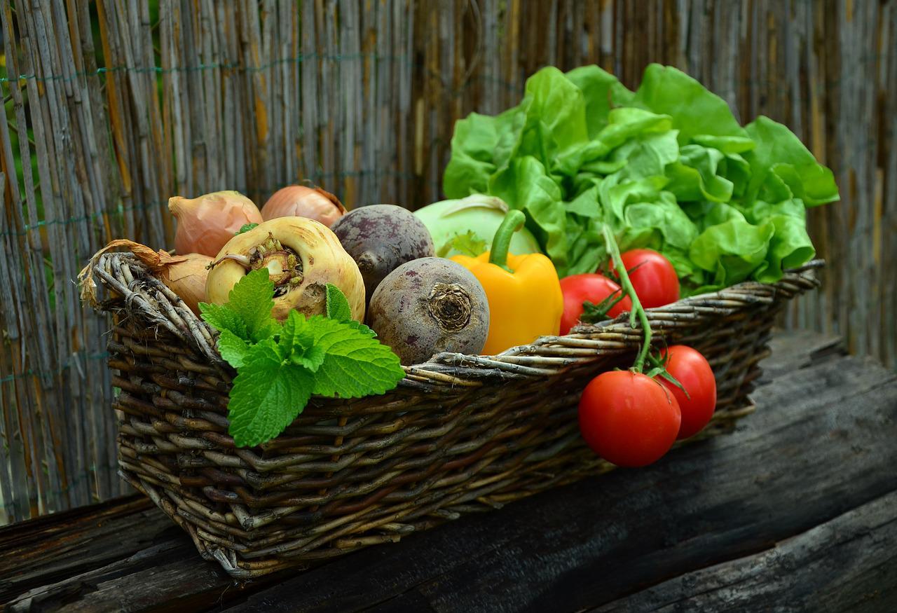Gemüse, Korb, Lebensmittel